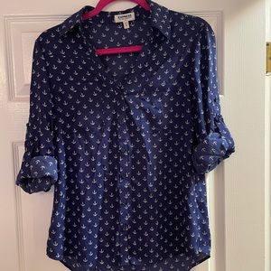 Express Blouse with Anchors